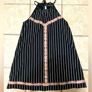 THML Black and White striped dress